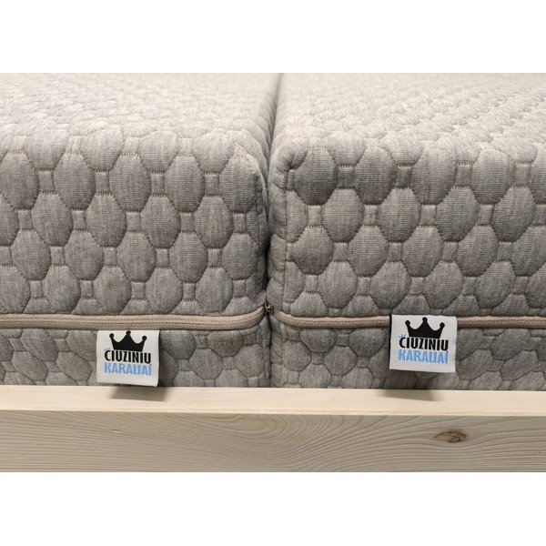 Čiužinio užvalkalas "PILKAS" 80x180 cm 3