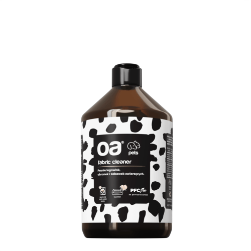 Naminių gyvūnų guolių, drabužių ir žaislų valymui OA PETS FABRIC CLEANER (500 ml.)