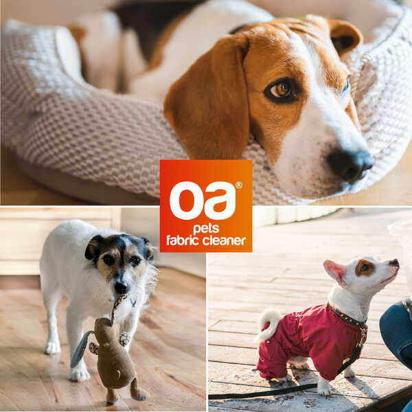 Skalbiklis/valiklis naminių gyvūnų guoliams, drabužiams ir žaislams OA PETS FABRIC CLEANER 2in1 (500 ml) 2