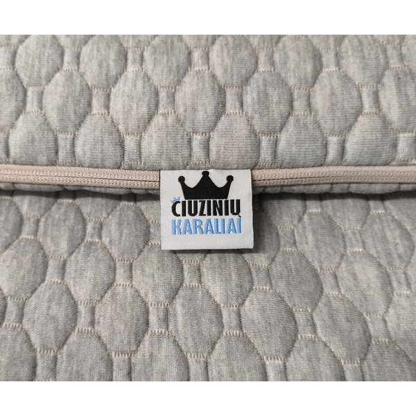 Čiužinio užvalkalas "PILKAS" 90x190 cm 2